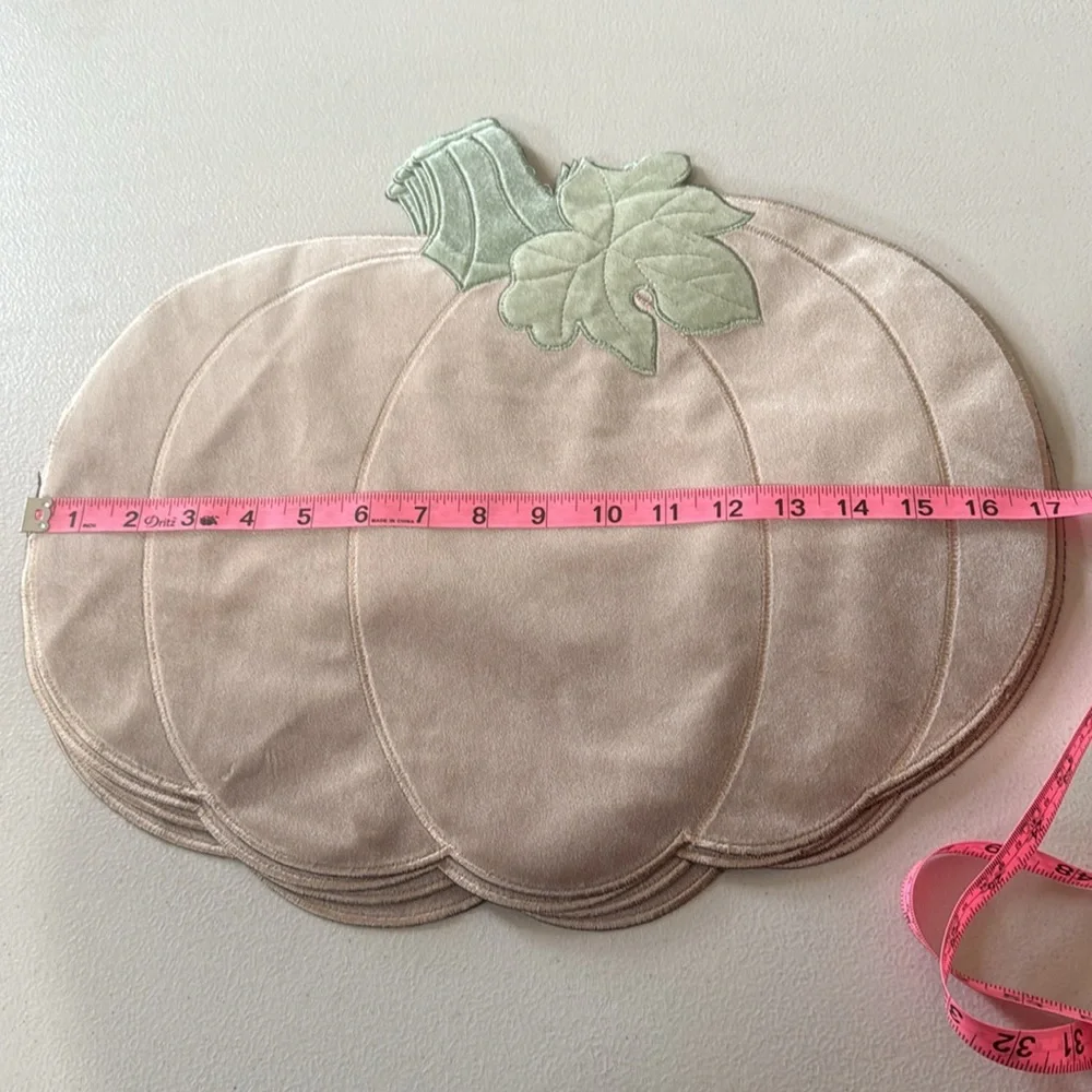Harvest Cottage Pumpkin Felt Placemats Fall-Autumn .